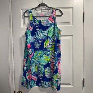 Lily Pulitzer Jackie silk shift dress size L